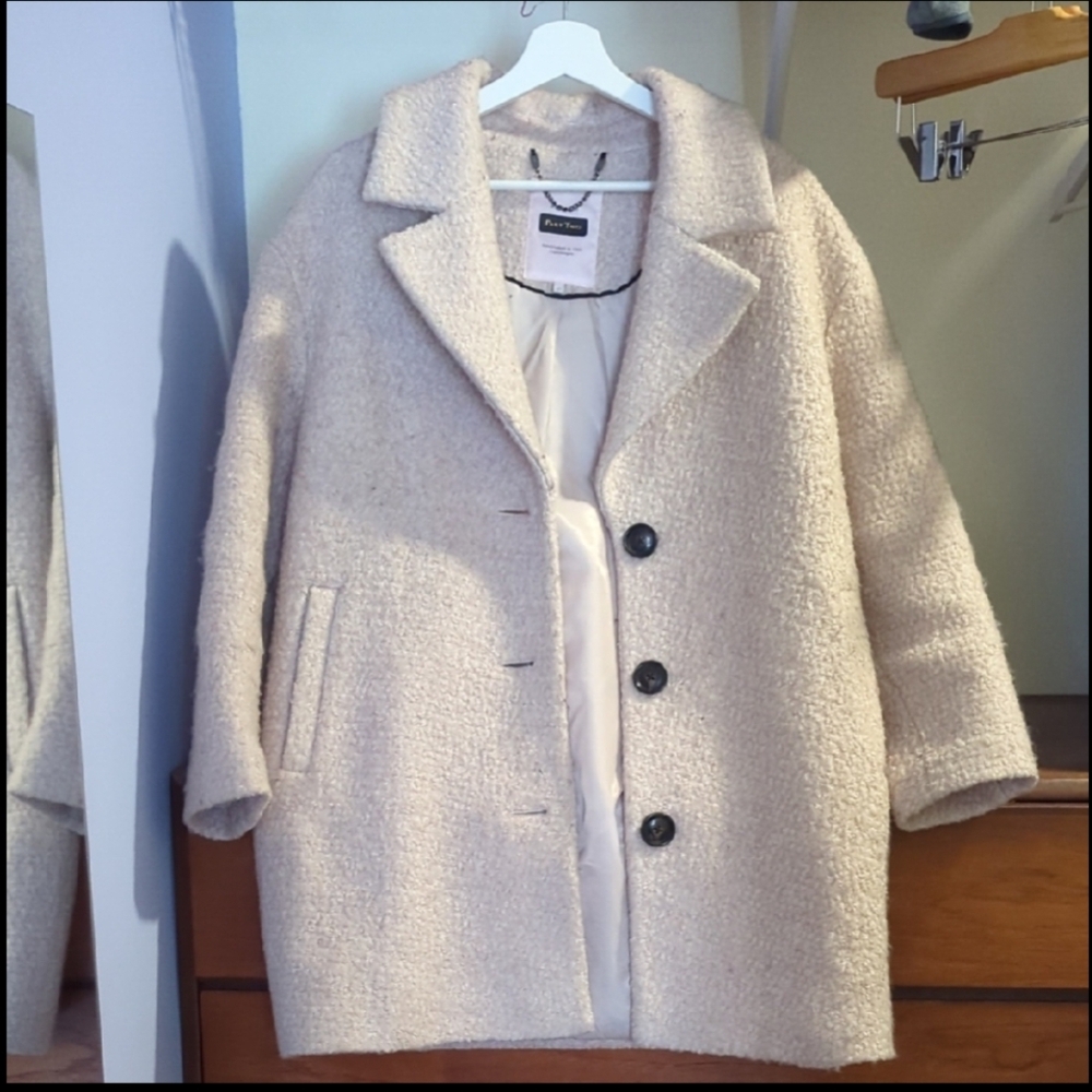 Part Two Boucle Cream Coat - Picture 2 of 4